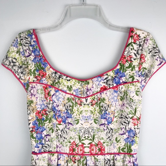 Vintage Made For Impulse Floral Empire Dress ✨Sz M - Picture 7 of 9